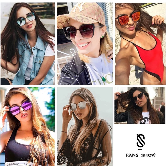 Women’s oversized sunglasses - Picture 7 of 7